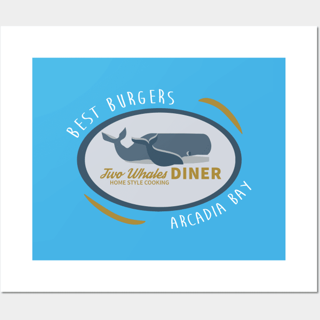 Two Whales Diner Shirt Wall Art by fandemonium